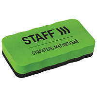 Стиратель магнитный для магнитно-маркерной доски (57х107 мм), упаковка с подвесом, STAFF "Basic", 236750