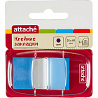 Клейкие закладки Attache пластиковые синие по 25 листов 25x45 мм Фото 0