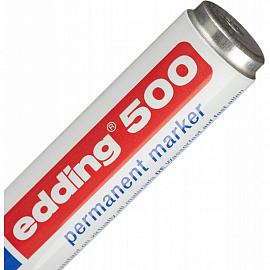 Маркер перманентный Edding E-500/3 синий (толщина линии 2-7 мм) скошенный наконечник
