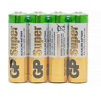 Батарейки GP Super пальчиковые AA LR6 (4 штуки в упаковке)