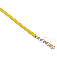 Кабель витая пара Hyperline UUTP4-C5E-S24-IN-LSZH-YL-100 cat 5e 100 м