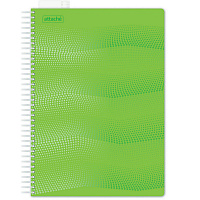 Бизнес-тетрадь Attache Waves А4 100 листов зеленая в клетку на спирали (220х298 мм)