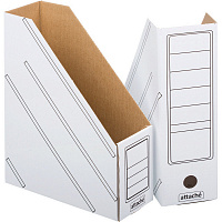 Вертикальный накопитель 100 мм Attache картонный белый (2 штуки в упаковке)