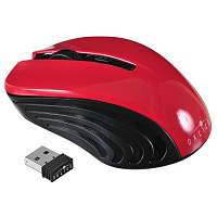 Мышь компьютерная Oklick 545MW черно-красная (368631)