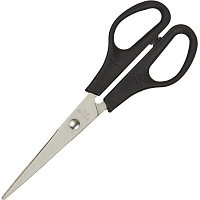 Ножницы 160 мм Attache Economy с пластиковыми симметричными ручками черного цвета