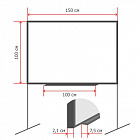 Доска комбинированная магнитно-маркерная/меловая 100x150 см Attache Twist лак (поворотная) Фото 1