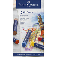 Пастель масляная Faber-Castell Oil Pastels круглая 12 цветов