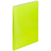Папка с зажимом Attache Neon А4 0.5 мм желтая до 120 листов
