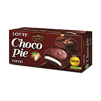 Пирожное Lotte Choco Pie шоколадное 168 г (6 штук в упаковке)