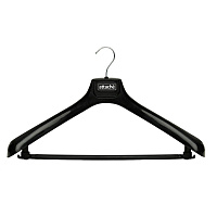 Вешалка-плечики для легкой одежды Attache С024 с перекладиной черная (размер 48-50)