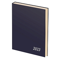 Ежедневник датированный 2023 год Attache Economy бумвинил А5 синий (147x206 мм)
