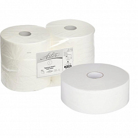 Бумага туалетная в рулонах Aster 2-слойная 6 рулонов по 320 метров (артикул производителя 341202)