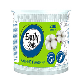 Палочки ватные Emily Style 200 штук в упаковке