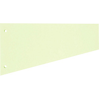 Разделитель листов картонный Attache 100 листов по цветам зеленый (230x120 мм)