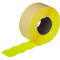 Этикет-лента волна желтая 26х16 мм стандарт (10 рулонов по 1000 этикеток)