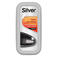 Губка для обуви Silver черная для гладкой кожи (PS2102-01)