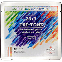 Карандаши цветные Koh-I-Noor Tri-tone 23 цвета круглые с карандашом-блендером