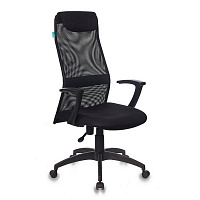 Кресло офисное KB-8, ткань-сетка, черное, 492617