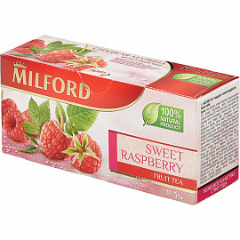 Чай Milford Sweet raspberry фруктовый 20 пакетиков