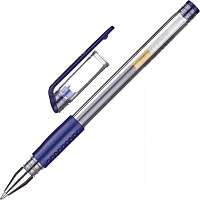 Ручка гелевая неавтоматическая Attache Gelios-010 синяя (толщина линии 0.5 мм)