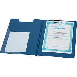 Папка-планшет с зажимом и крышкой Bantex A4 синяя