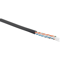 Кабель витая пара Hyperline UUTP4-C6-S23-OUT-LSZH-BK-500 cat 6 уличный 500 м