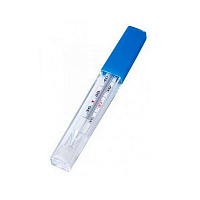 Термометр медицинский Meridian без ртути в пластиковом футляре (12 штук в упаковке)