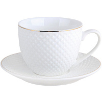 Набор чайный Даймонд на 1 персону фарфор (2 предмета)