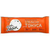 Батончик мюсли Леовит Апельсин 25 г (30 штук в упаковке)