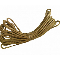 Веревка джутовая крученая (12 мм x 20 м)