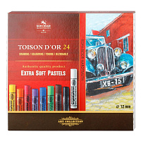 Пастель сухая Koh-I-Noor Toison Dor Extra Soft 8554 круглая 24 цвета