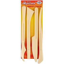 Набор стеков для лепки Гамма Мультики пластик (4 штуки в упаковке)
