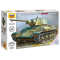 Модель для сборки ZVEZDA "Советский средний танк Т-34/76", масштаб 1:72