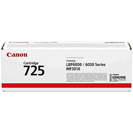 Картридж лазерный Canon 725 3484B002/3484B005 черный оригинальный
