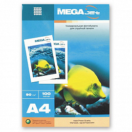 Фотобумага для цветной струйной печати ProMega jet односторонняя (матовая, А4, 90 г/кв.м, 100 листов)