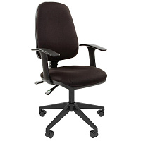 Кресло офисное Chairman 661 черное (ткань, пластик)