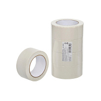 Клейкая лента малярная белая 50 мм х 50 м (4 штуки в упаковке)