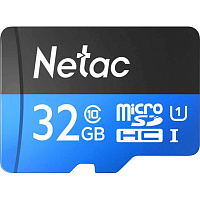 Карта памяти 32 ГБ microSDHC Netac P500 Standard UHS-I U1 (NT02P500STN-032G-R)