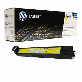 Картридж лазерный HP (CB382A) ColorLaserJet CP6015 и др, №823A, желтый, оригинальный, ресурс 21000 страниц
