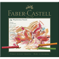 Пастель сухая Faber-Castell Polychromos прямоугольная 24 цвета