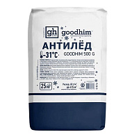 Реагент противогололедный Goodhim 500 №31 гранулы до -31°С мешок 25 кг