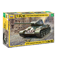 Модель для склеивания ZVEZDA "Советский средний танк Т-34/85" (обр. 1944), масштаб 1:35