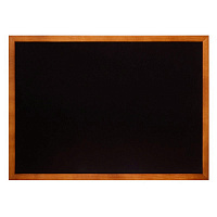 Доска меловая настенная Attache Non magnetic (А4) 21x30 см черная грифельная в деревянной раме