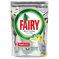 Капсулы для посудомоечных машин Fairy Platinum All in One (50 штук в упаковке)