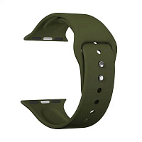 Ремешок Lyambda Altair для Apple Watch 38/40/41 мм оливковый силиконовый (DS-APS08-40-OL)