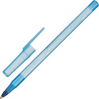 Ручка шариковая BIC "Round Stic", СИНЯЯ, корпус голубой, узел 1 мм, линия письма 0,32 мм, 921403