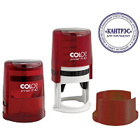 Оснастка для печати круглая Colop Printer Ruby R40 40 мм с крышкой красная