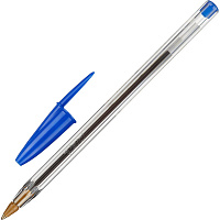 Ручка шариковая неавтоматическая одноразовая Bic Cristal синяя (толщина линии 0.32 мм)