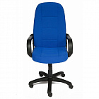 Кресло для руководителя 747 синее (ткань, пластик) Фото 0