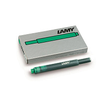 Чернила в патронах Lamy T10 зеленые (5 штук в упаковке)